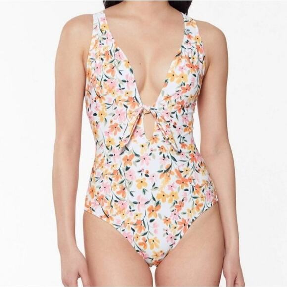 Jessica Simpson Summer Dreaming One-Piece Swimsuit in Sunset Beach Vacation - Picture 1 of 9